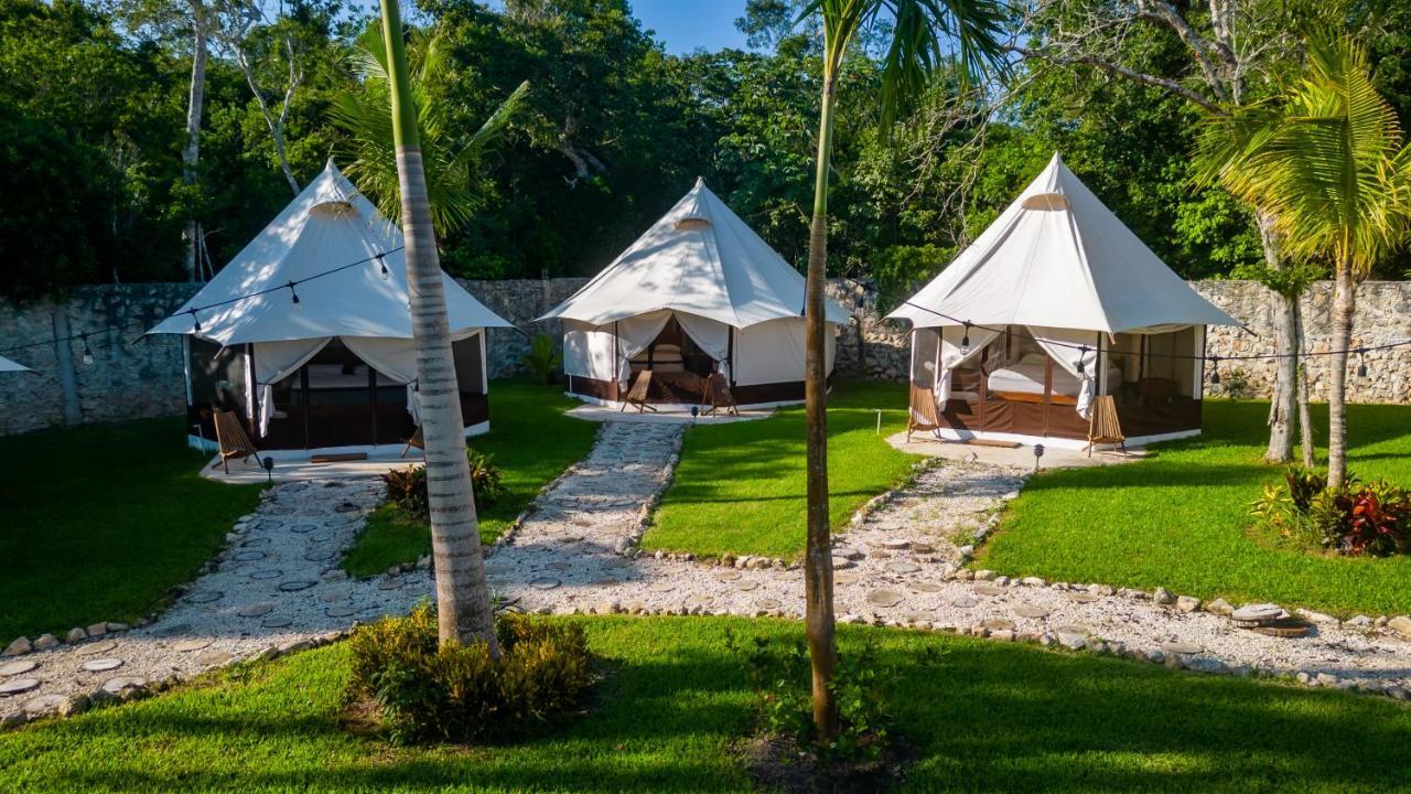 Отель Xakluum Eco Glampings Пуэрто-Морелос Экстерьер фото