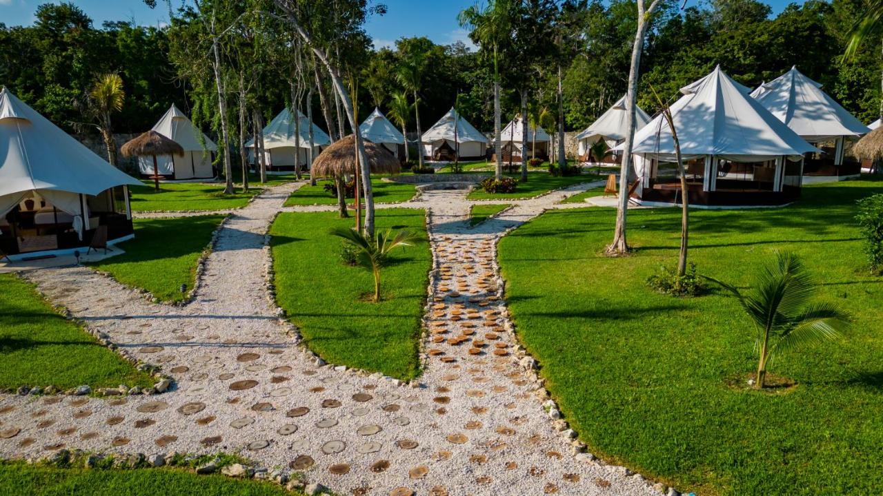 Отель Xakluum Eco Glampings Пуэрто-Морелос Экстерьер фото
